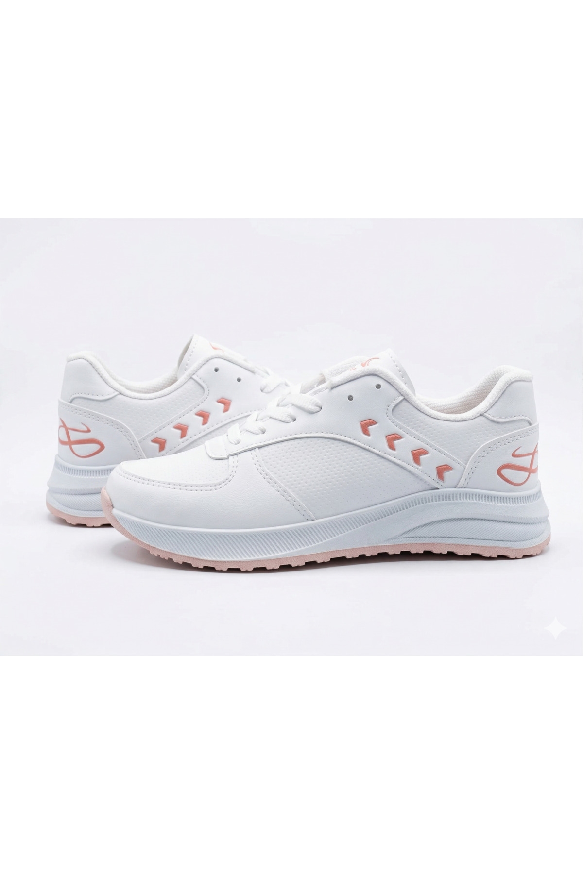 Beyaz Pembe Tarz Ayakkabı